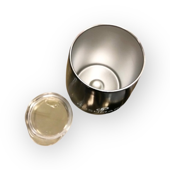 HTF: new Poshmark ߷ Coffee + Wine Stainless Steel Tumbler Glass Cup ߷ Black - Picture 10 of 16